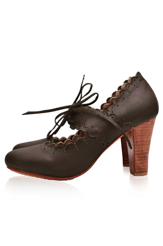 Heidi-Mode | Elegante Leder High Heels