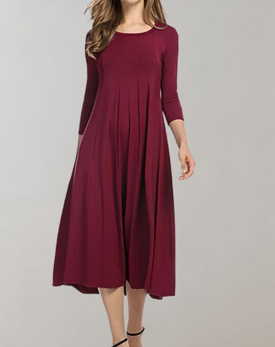 Heidi-Mode | Swingkleid Mit 3/4 Ärmeln Für Einen Stilvollen Look