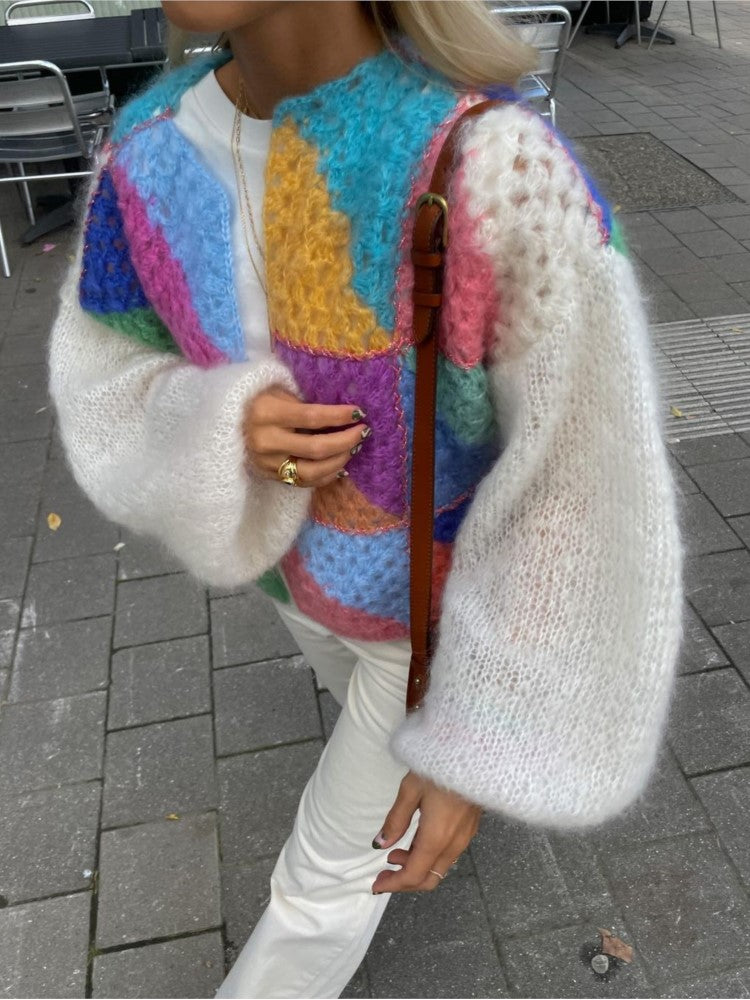 Bunte Strickpullover