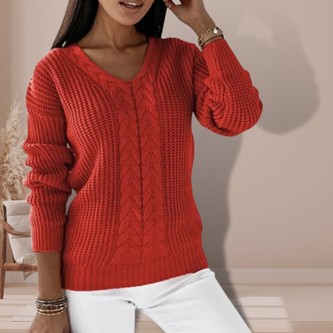 Heidi-Mode | Knusse Scandinavisch Gebreide Wintertrui Voor Vrouwen