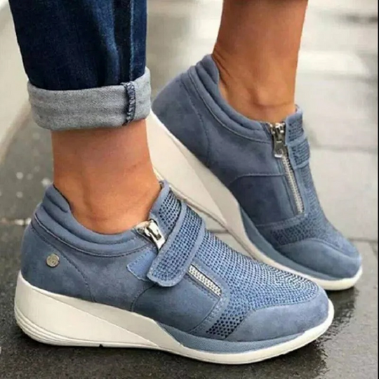 Heidi-Mode | Flache Hohe Sohle Bequeme Damenschuhe