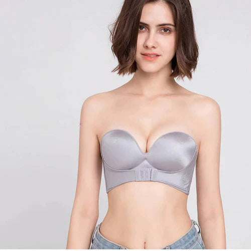 Heidi-Mode | Trägerloser Bh - Damen - Komfort Bh mit Push-Up Effekt und Perfektem Sitz