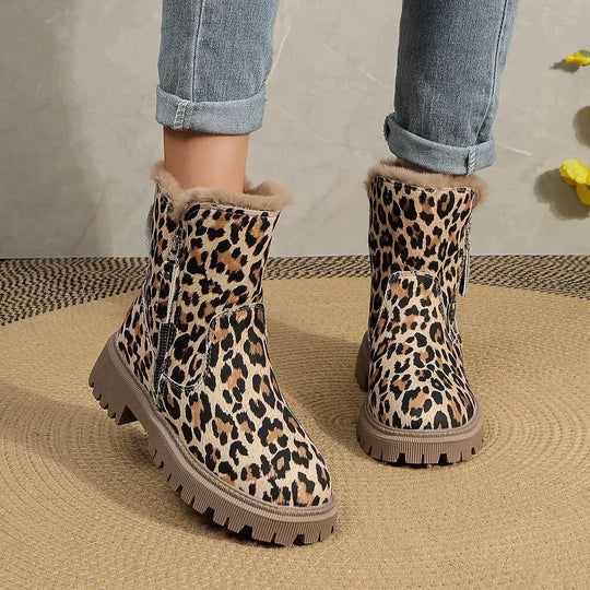 Heidi-Mode | Stylische Leopardenprint Stiefel