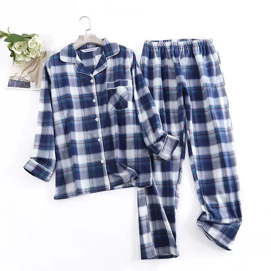Heidi-Mode | Bequemes Damen Pyjama Satz mit Lebendigen Mustern Zweiteiler