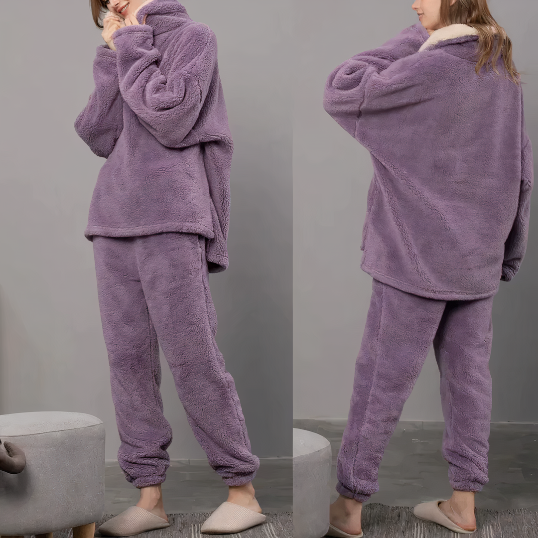 Heidi-Mode | Pyjama Set Aus Fleece Für Damen