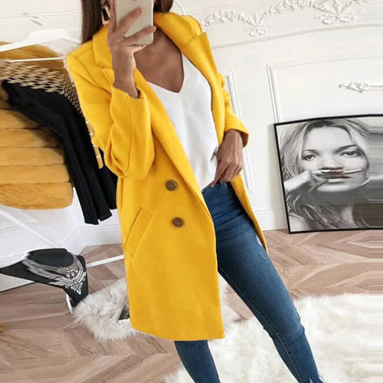 Heidi-Mode | Lebendige Lange Jacke Für Damen Winterbekleidung