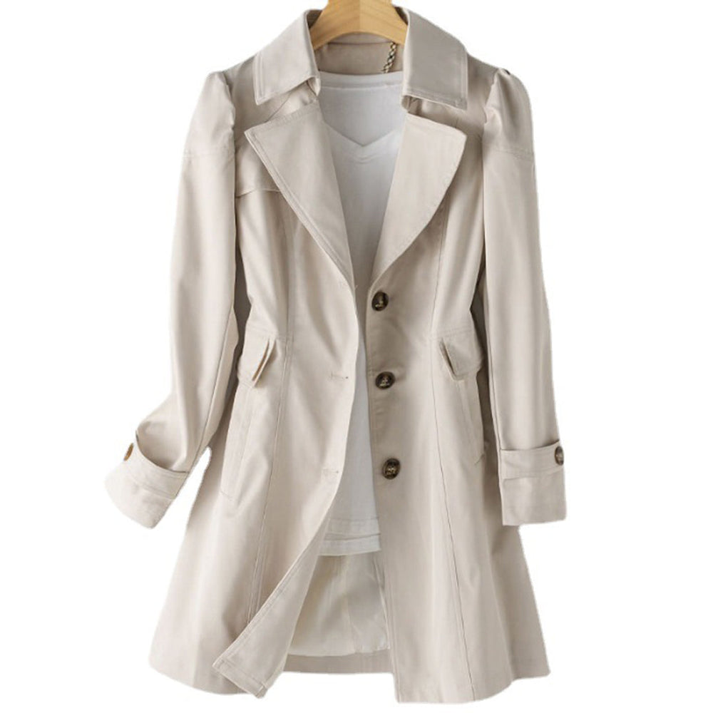 Heidi-Mode | Langer Trenchcoat Regenjacke für Damen