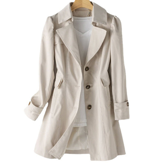 Heidi-Mode | Langer Trenchcoat Regenjacke für Damen