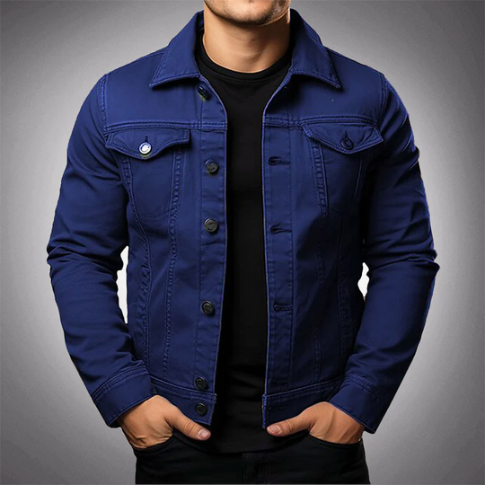 Heidi-Mode | Denim Jacke für Männer für Komfort Vielseitigkeit