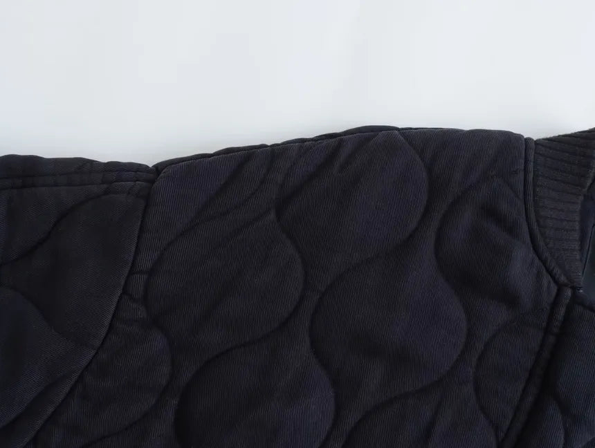 Baumwolljacke mit Rundhalsausschnitt