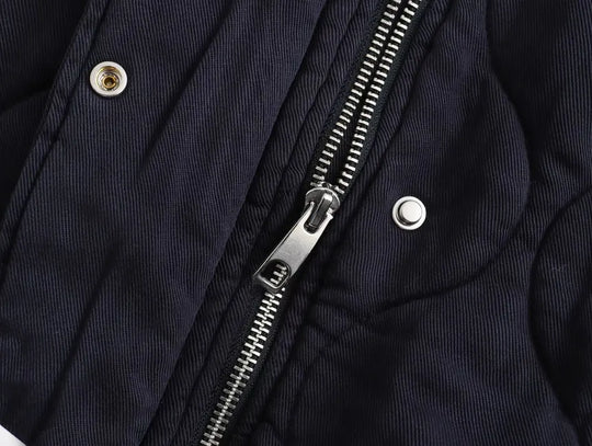 Baumwolljacke mit Rundhalsausschnitt
