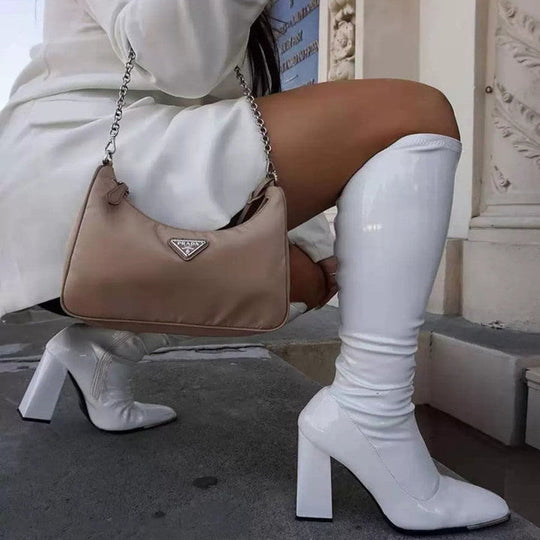 Heidi-Mode | Bequeme Rutschfest Engel Stiefel mit Reissverschluss
