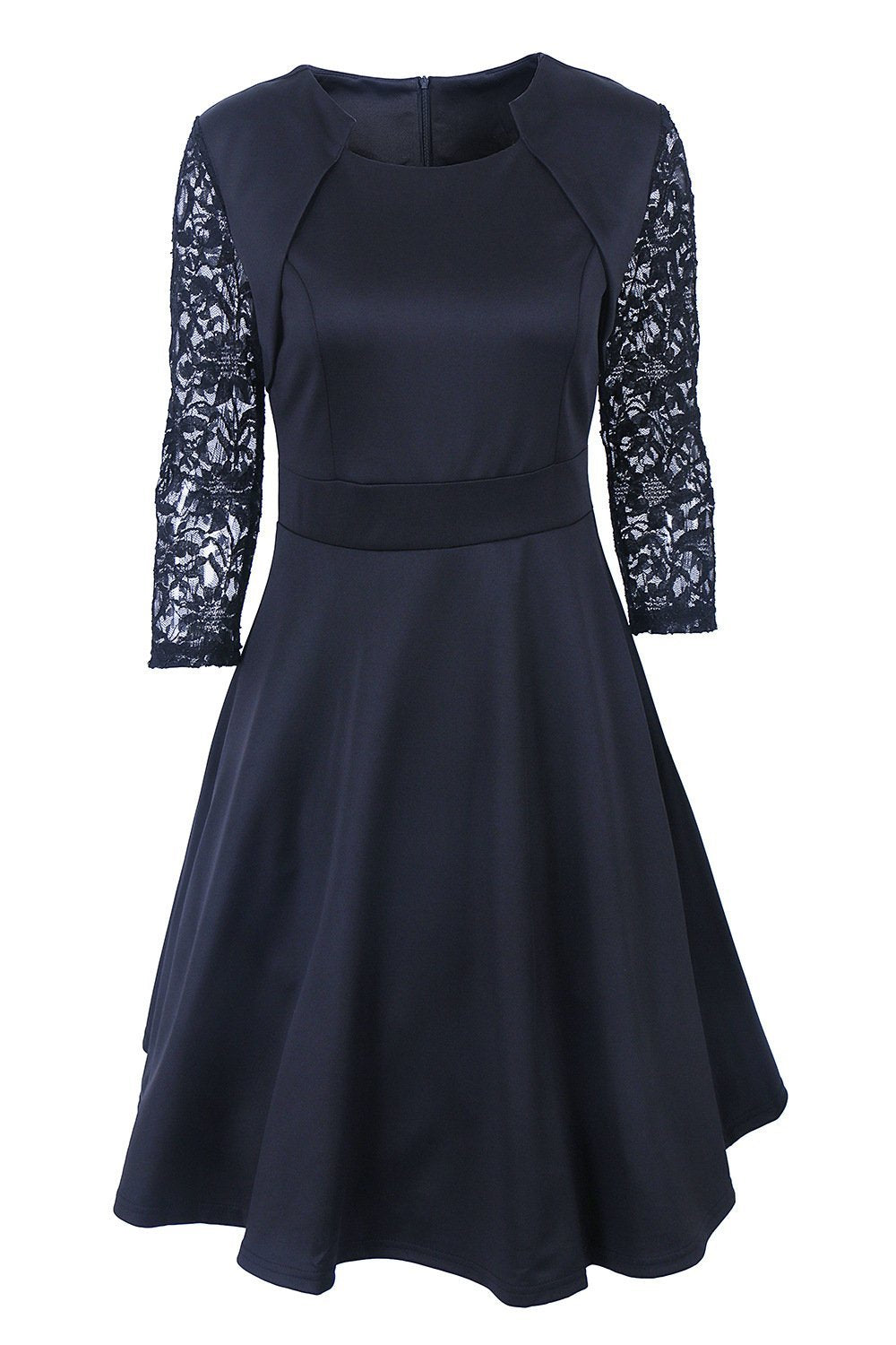 Heidi-Mode | Spitzenärmel Bolero Cape Kleid Set