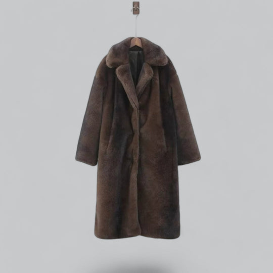 Heidi-Mode | Damen Lange Winterjacke Aus Faux Fur