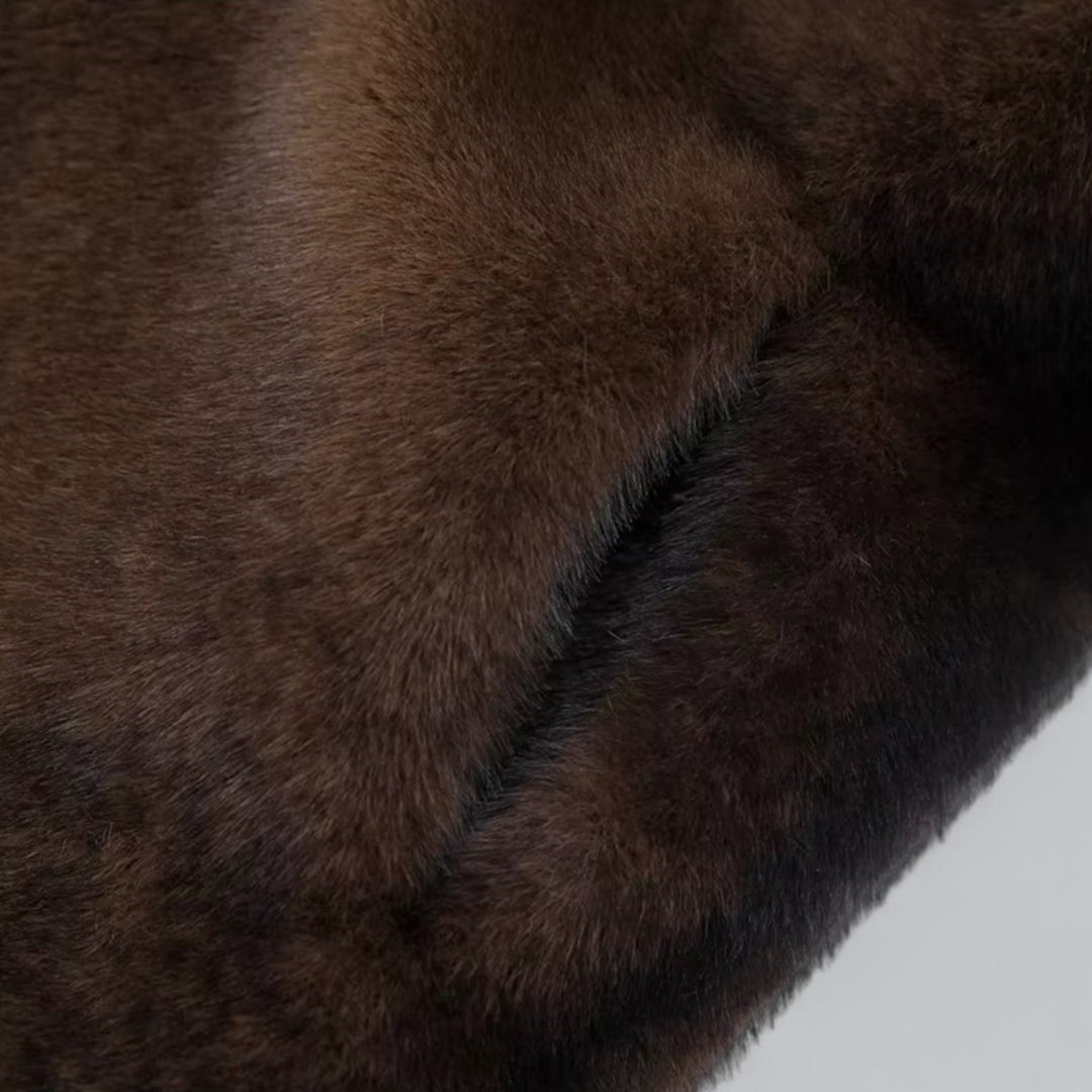 Heidi-Mode | Damen Lange Winterjacke Aus Faux Fur