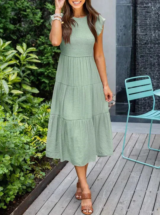 Heidi-Mode | Frauen Sommerkleid Elegant Komfortabel Festlich