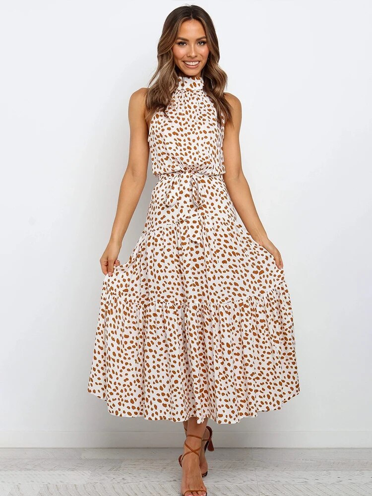 Kleid mit Polka Dots-Muster