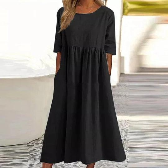 Elegantes Kleid Aus Baumwolle