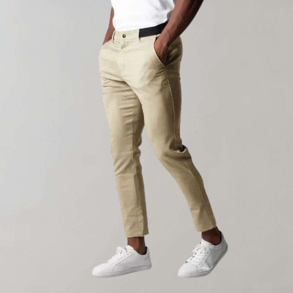 Heidi-Mode | Chinos Slim Fit Schmaler Schnitt Leichte Baumwolle Vielseitiger Stil