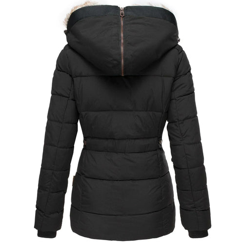 Heidi-Mode | Winterjacke mit Fellfutter Damen - Schwarz