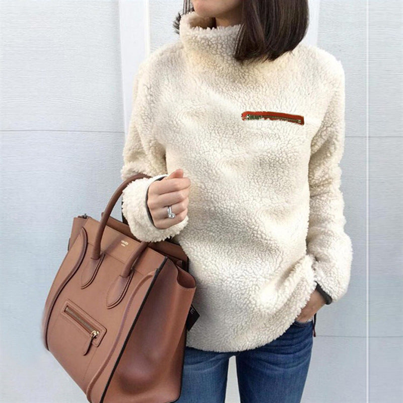 Heidi-Mode |  Winter Super weich und bequem solide Farbe Rollkragenpullover Frauen