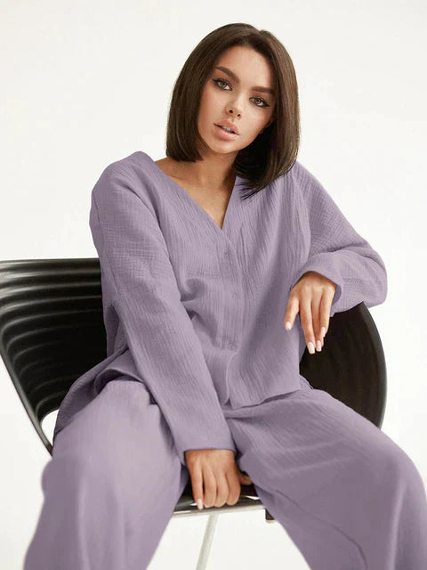 Übergrößen entspannte Loungewear-Set für Damen