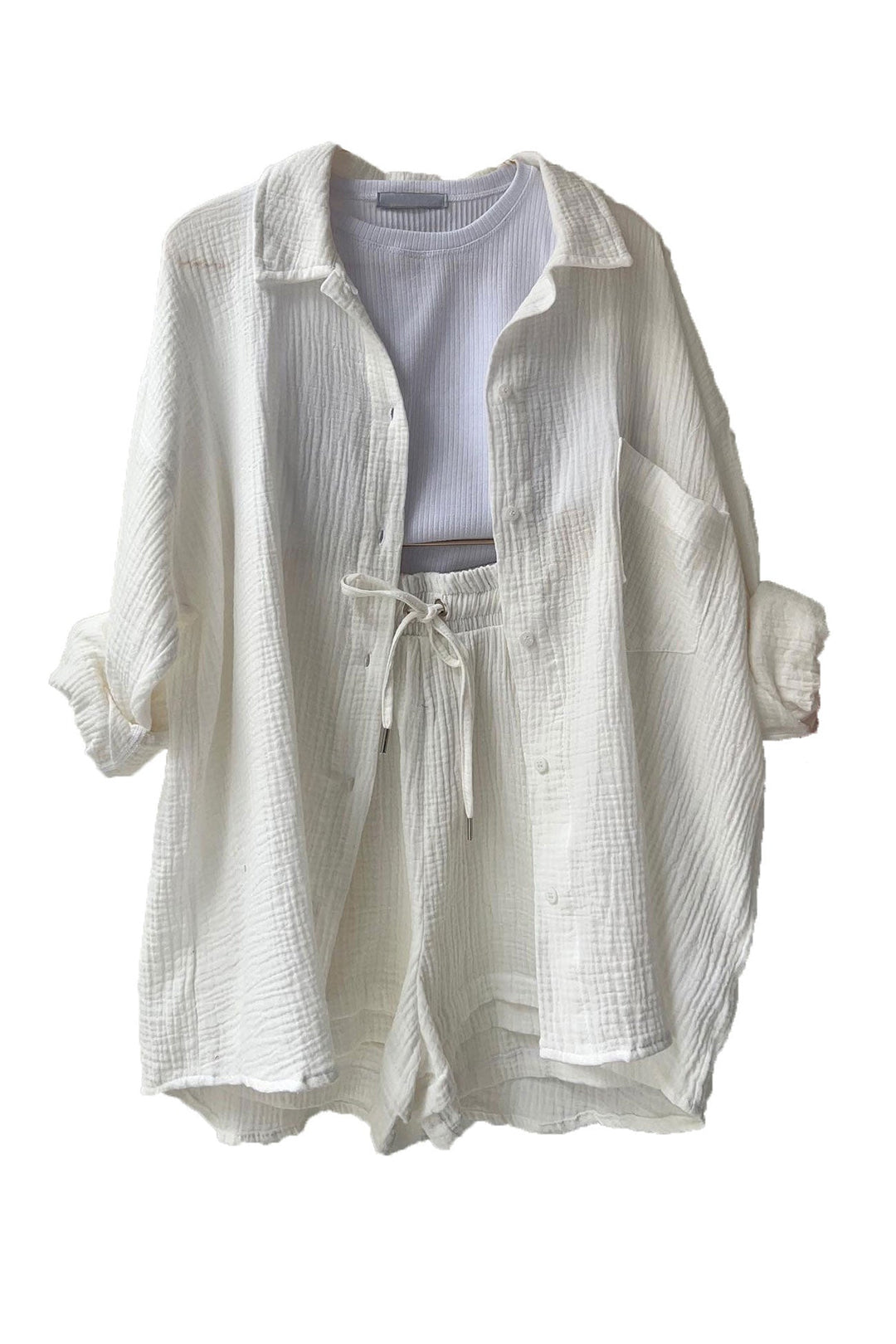 Elegantes Hemd Kurz Set
