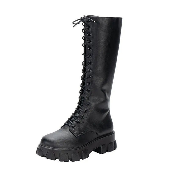 Heidi-Mode | kniehohe Stiefel mit Absatz für Frauen perfekt für lässige Tage