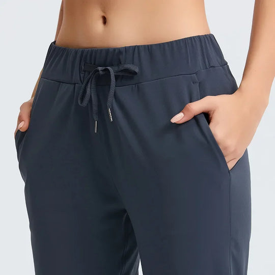 Heidi-Mode - Stilvolle Casual Stretch Herbsthose mit Kordel für Frauen