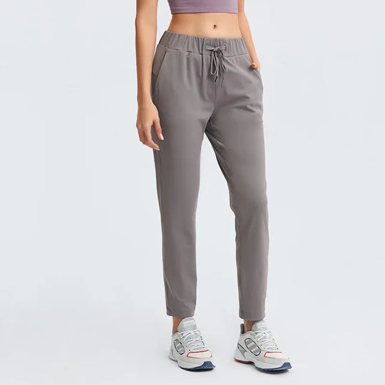 Heidi-Mode - Stilvolle Casual Stretch Herbsthose mit Kordel für Frauen