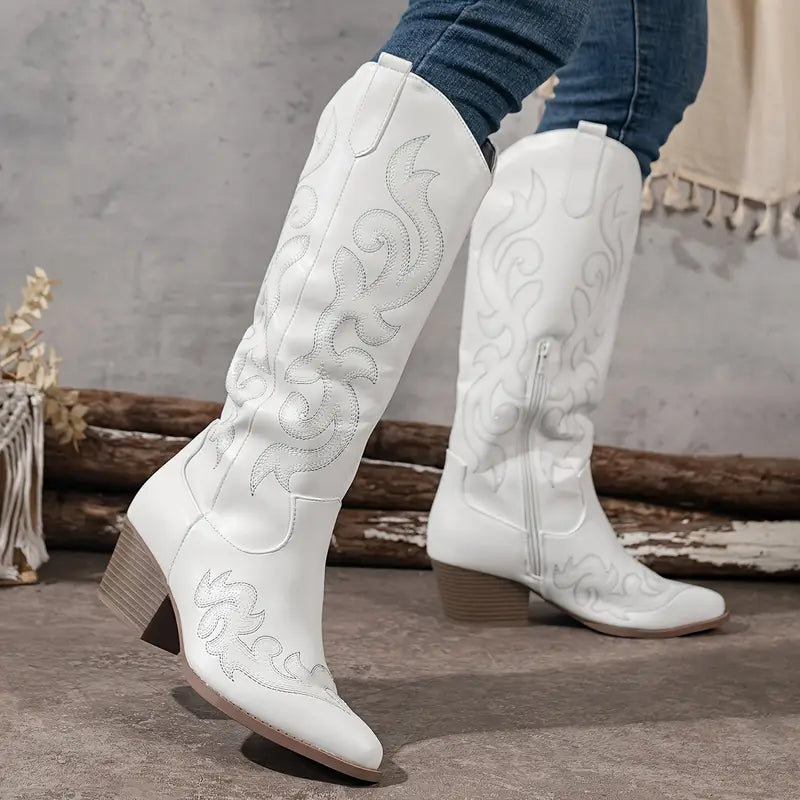 Heidi-Mode | Bequeme Cowboy Damen Stiefel