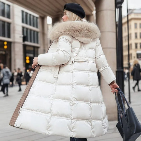 Luxe Winterjacke Mit Pelzkragen Für Damen - Nordelle