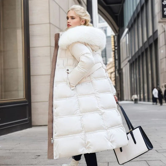 Luxe Winterjacke Mit Pelzkragen Für Damen - Nordelle