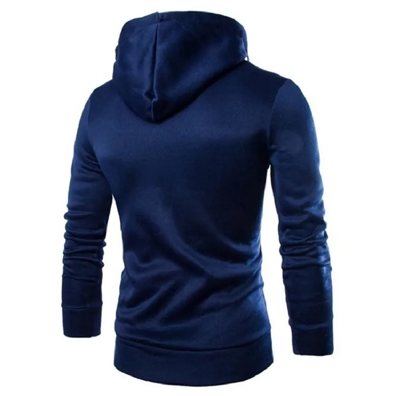 Sweatshirt mit hohem Kragen und Kapuze