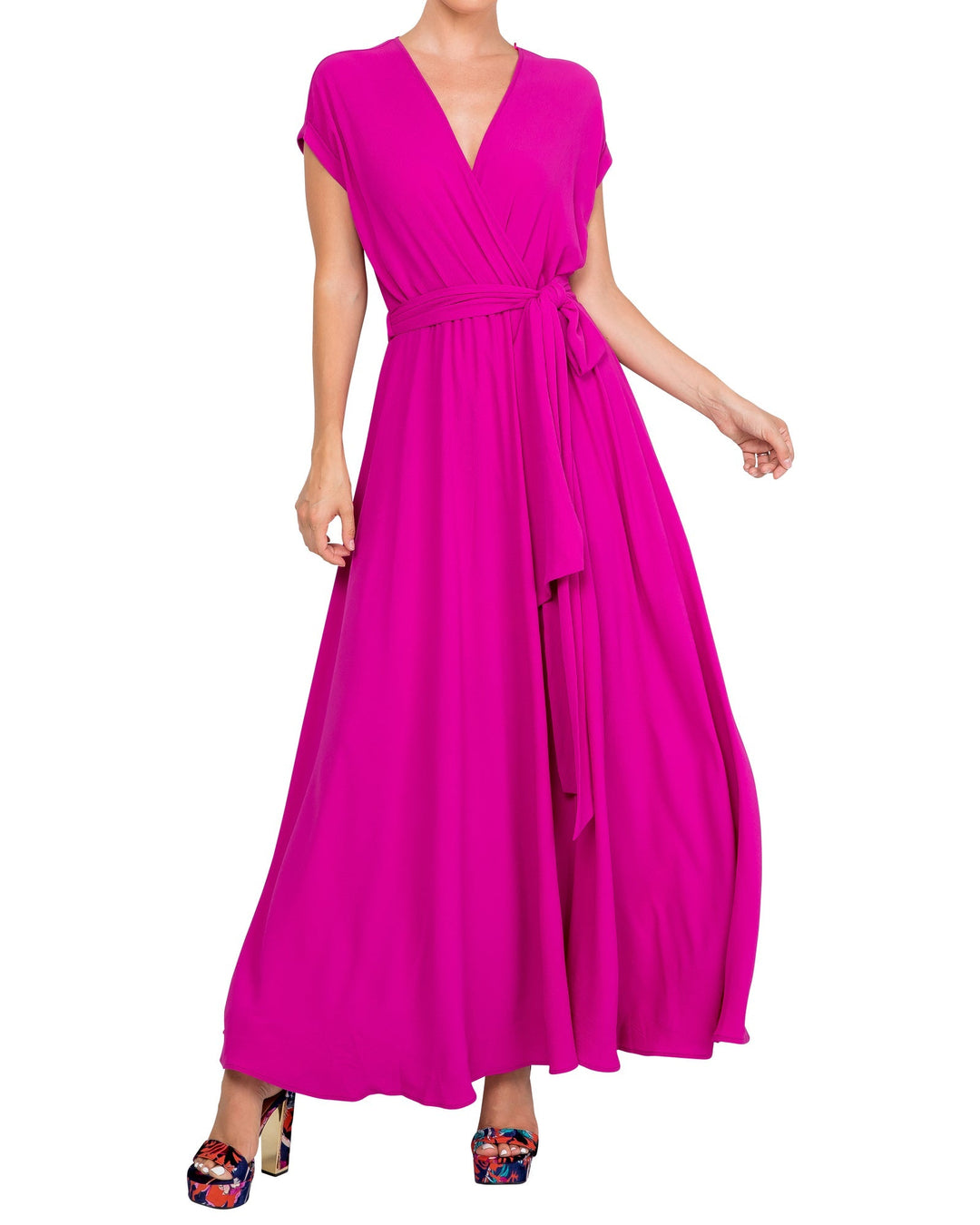 Heidi-Mode | Jasmine Maxi Kleid Cranberry