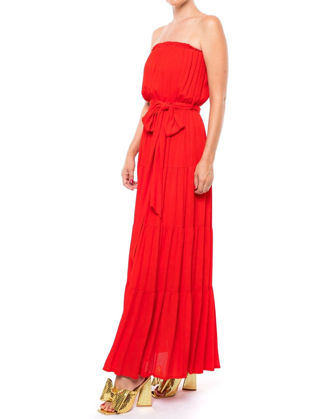 Heidi-Mode | Makena Maxi Kleid Kirsche