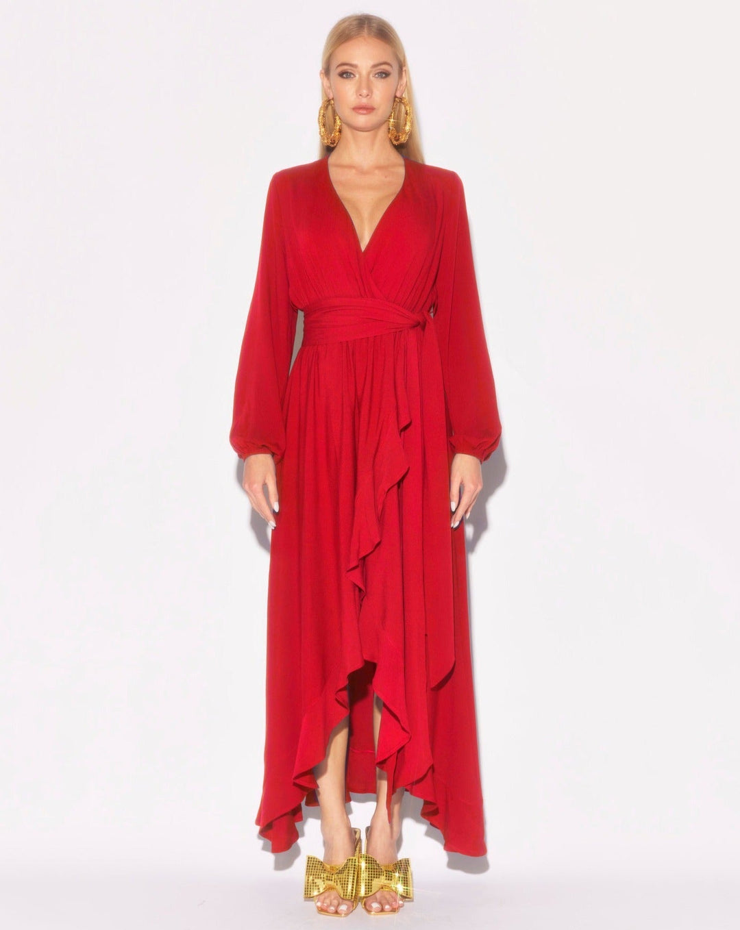 Heidi-Mode | Meadow Maxi Kleid Kirsche