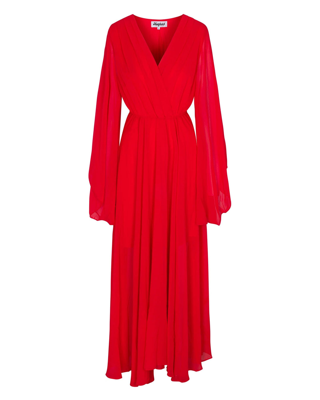 Heidi-Mode | Sonnenuntergang Maxi Kleid Kirsche
