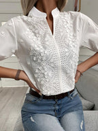 Heidi-Mode - Elegantes Top Mit V-Ausschnitt