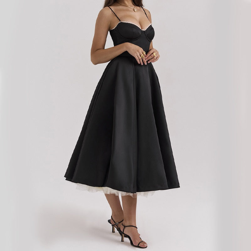 Elegante Partykleid ohne Ärmel für Damen