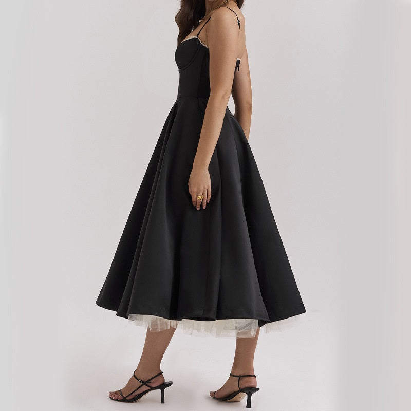 Elegante Partykleid ohne Ärmel für Damen
