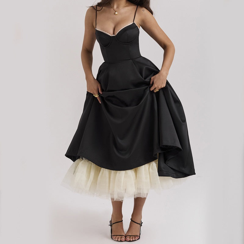 Elegante Partykleid ohne Ärmel für Damen