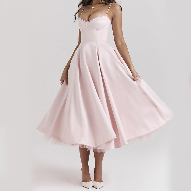 Elegante Partykleid ohne Ärmel für Damen
