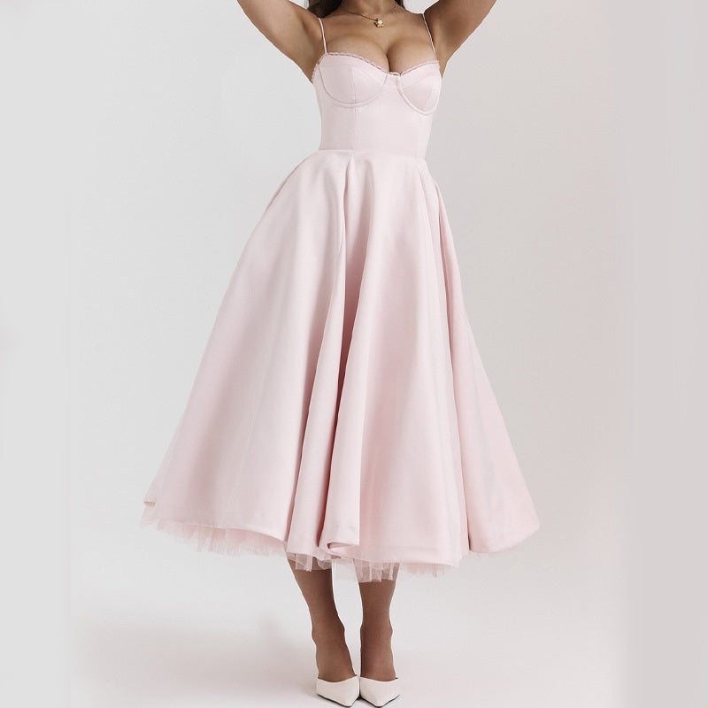 Elegante Partykleid ohne Ärmel für Damen