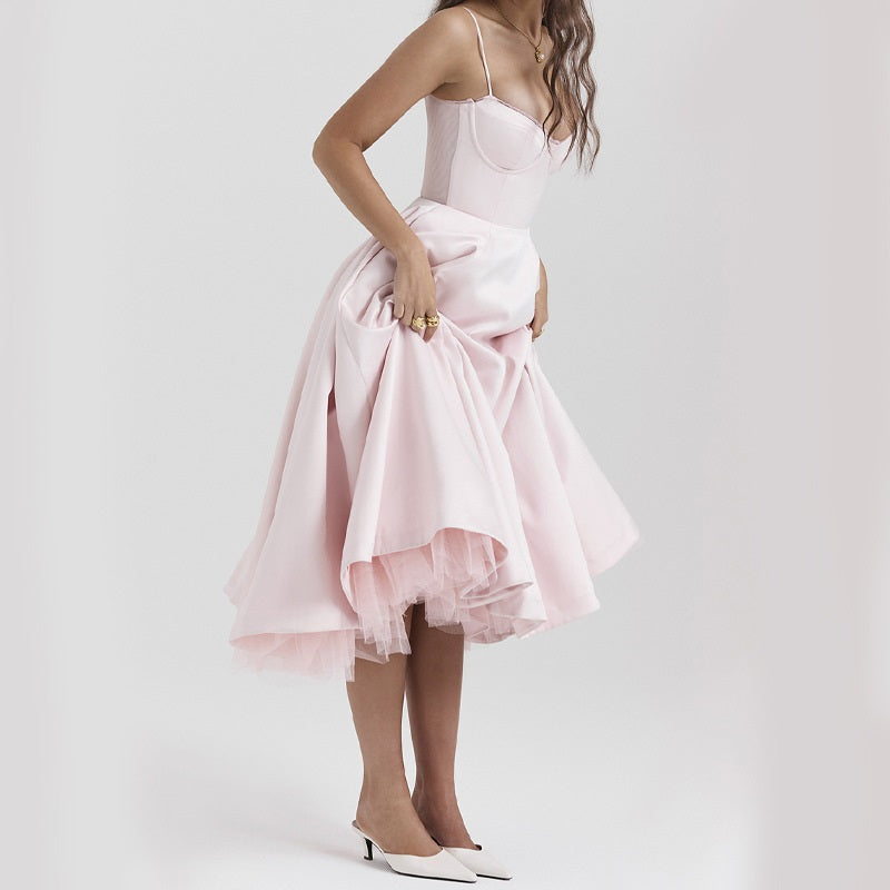 Elegante Partykleid ohne Ärmel für Damen