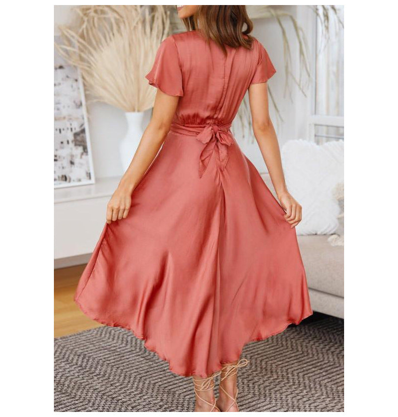 Orange Flowy Dress