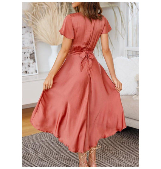 Orange Flowy Dress