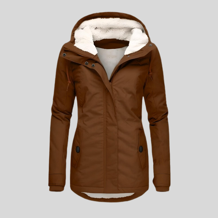 Heidi-Mode | Wasserdichte und warme Winterjacke mit Kapuze für Damen