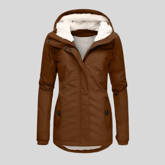 Heidi-Mode | Wasserdichte und warme Winterjacke mit Kapuze für Damen