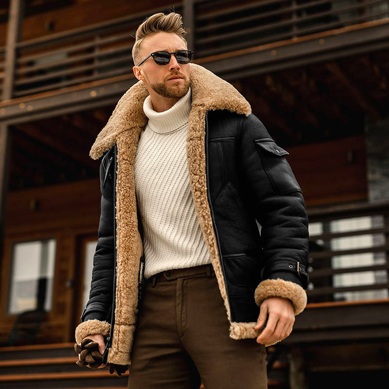Heidi-Mode | Berlin Jacke Leder mit Pelzfütterung